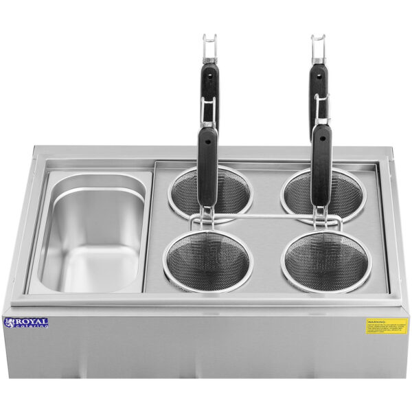 Makaroniarka warnik do gotowania makaronu z kranikami 4 kosze + GN 1/3 3 x 6,5 l 3000 W 4 10012366 4