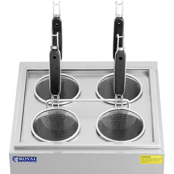 Makaroniarka warnik do gotowania makaronu z kranikami 4 kosze 2 x 6,5 l 3000 W 4 10012367 4