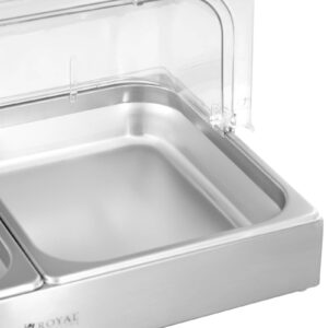 Witryna ekspozycyjna bufetowa śniadaniowa z pokrywą rolltop 2x GN 1/2 2x 4 l 8 Witryna ekspozycyjna bufetowa śniadaniowa z pokrywą rolltop 2x GN 1/2 2x 4 l - obrazek 4