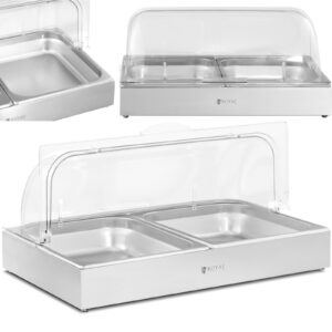 Witryna ekspozycyjna bufetowa śniadaniowa z pokrywą rolltop 2x GN 1/2 2x 4 l 5 Witryna ekspozycyjna bufetowa śniadaniowa z pokrywą rolltop 2x GN 1/2 2x 4 l - obrazek 1