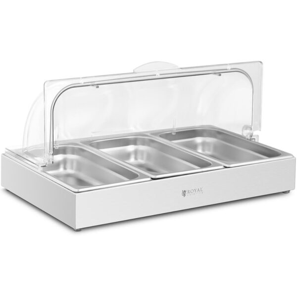Witryna bufetowa śniadaniowa z pokrywą rolltop 3x GN 1/3 3x 2,6 l 1 10012414 1