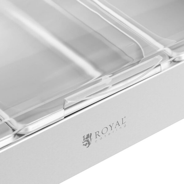 Witryna bufetowa śniadaniowa z pokrywą rolltop 3x GN 1/3 3x 2,6 l 2 10012414 2