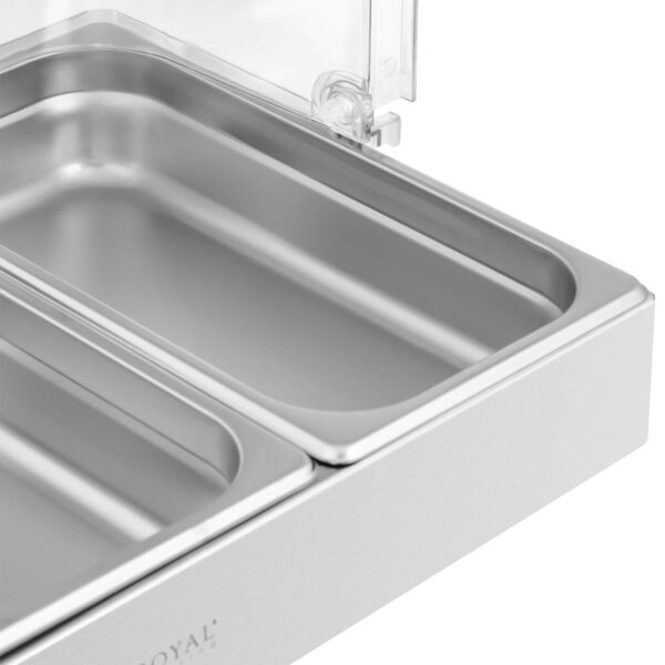 Witryna bufetowa śniadaniowa z pokrywą rolltop 3x GN 1/3 3x 2,6 l 3 10012414 3