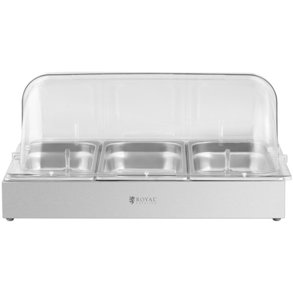 Witryna bufetowa śniadaniowa z pokrywą rolltop 3x GN 1/3 3x 2,6 l 4 10012414 4