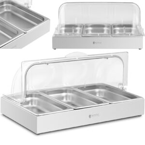 Witryna bufetowa śniadaniowa z pokrywą rolltop 3x GN 1/3 3x 2,6 l 5 Witryna bufetowa śniadaniowa z pokrywą rolltop 3x GN 1/3 3x 2,6 l - obrazek 1