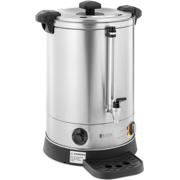 Warnik podgrzewacz do wody z podwójnymi ściankami i ociekaczem 13.5 L 2500 W srebrny 1 10012456 1