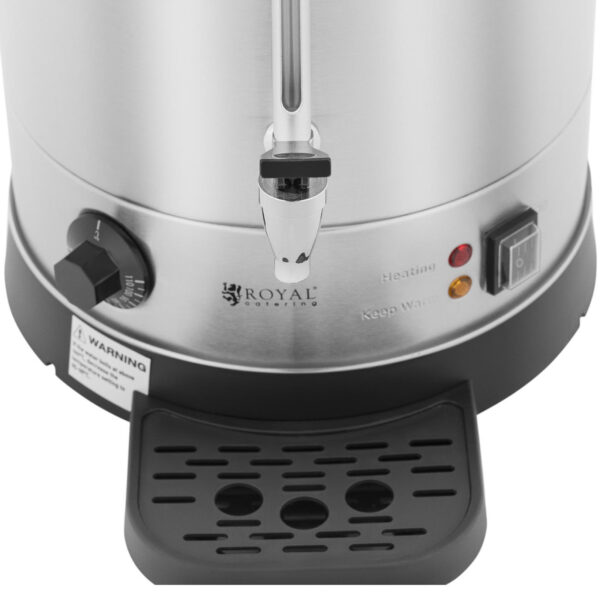 Warnik podgrzewacz do wody z podwójnymi ściankami i ociekaczem 13.5 L 2500 W srebrny 2 10012456 2