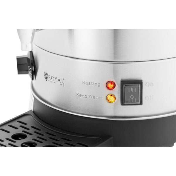Warnik podgrzewacz do wody z podwójnymi ściankami i ociekaczem 13.5 L 2500 W srebrny 4 10012456 4