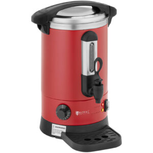 Warnik podgrzewacz do wody z podwójnymi ściankami i ociekaczem 6.1 L 1500 W czerwony 7 Warnik podgrzewacz do wody z podwójnymi ściankami i ociekaczem 6.1 L 1500 W czerwony - obrazek 2