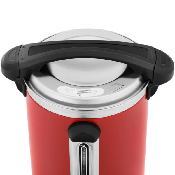 Warnik podgrzewacz do wody z podwójnymi ściankami i ociekaczem 6.1 L 1500 W czerwony 3 10012461 3