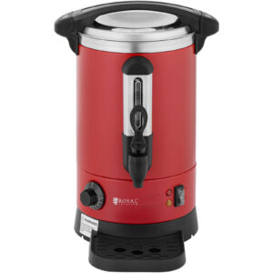 Warnik podgrzewacz do wody z podwójnymi ściankami i ociekaczem 6.1 L 1500 W czerwony 11 Warnik podgrzewacz do wody z podwójnymi ściankami i ociekaczem 6.1 L 1500 W czerwony - obrazek 6