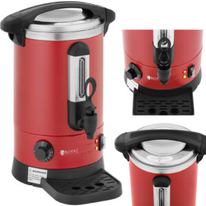 Warnik podgrzewacz do wody z podwójnymi ściankami i ociekaczem 6.1 L 1500 W czerwony 6 Warnik podgrzewacz do wody z podwójnymi ściankami i ociekaczem 6.1 L 1500 W czerwony - obrazek 1