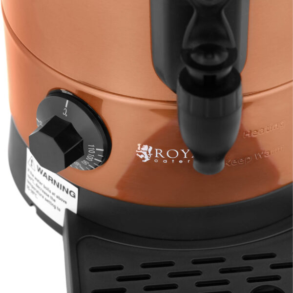 Warnik podgrzewacz do wody z podwójnymi ściankami i ociekaczem 6.1 L 1500 W pomarańczowy 3 10012462 3