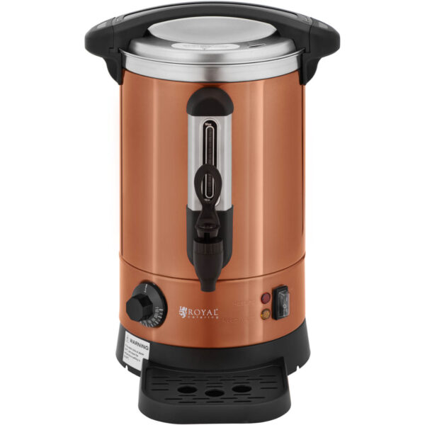 Warnik podgrzewacz do wody z podwójnymi ściankami i ociekaczem 6.1 L 1500 W pomarańczowy 5 10012462 5