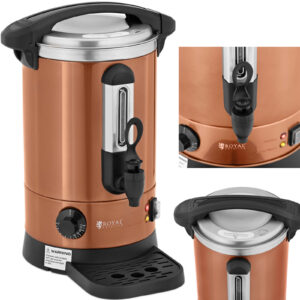 Warnik podgrzewacz do wody z podwójnymi ściankami i ociekaczem 6.1 L 1500 W pomarańczowy 6 Warnik podgrzewacz do wody z podwójnymi ściankami i ociekaczem 6.1 L 1500 W pomarańczowy - obrazek 1