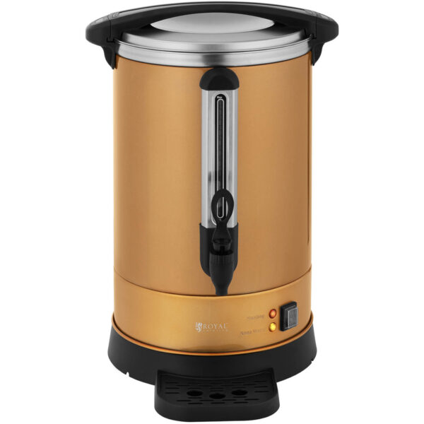 Zaparzacz do kawy herbaty z kranem i tacką ociekową 14 l 1500 W złoty 4 10012466 4