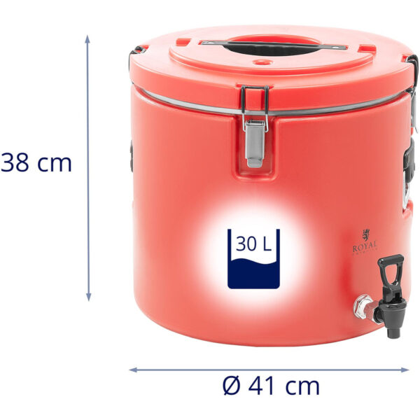 Termos gastronomiczny cateringowy z kranem do transportu napojów 30 l 6 10012481 6