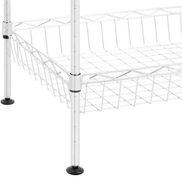 Regał druciany metalowy do magazynu garderoby 5 koszy 45 x 35 x 152 cm do 100 kg 2 10012534 2