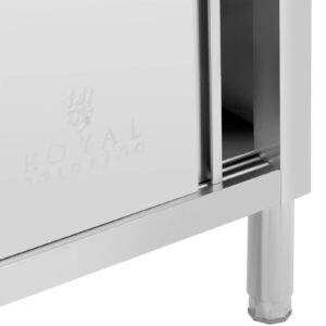 Stół gastronomiczny z szafką z drzwiami suwanymi STAL 120 x 50 cm do 390 kg 7 Stół gastronomiczny z szafką z drzwiami suwanymi STAL 120 x 50 cm do 390 kg - obrazek 3