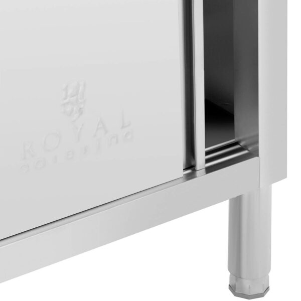 Stół gastronomiczny z szafką z drzwiami suwanymi STAL 120 x 50 cm do 390 kg 2 10012540 2