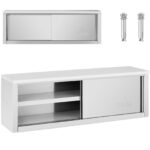 10012558 szafa scienna gastronomiczna z drzwiami przesuwanymi stal 150 kg 150 x 40 x 50 cm ean 4062859074799 hurtownia sklep tanio