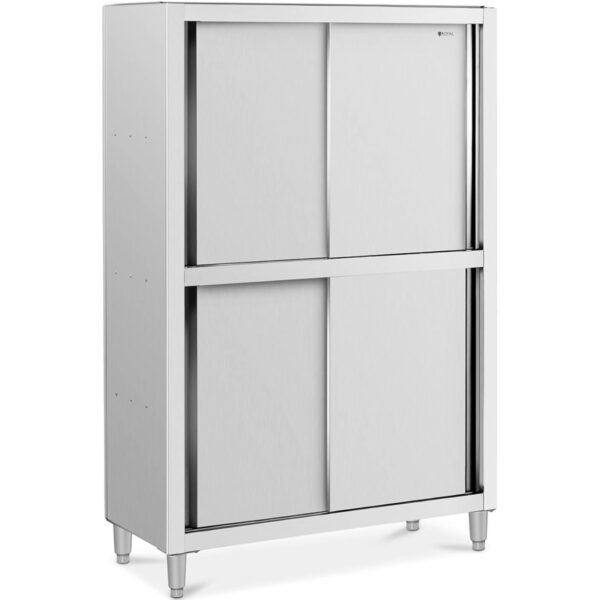 Szafa gastronomiczna magazynowa ze stali nierdzewnej drzwi suwane 120 kg 120 x 50 x 180 cm 1 10012595 1