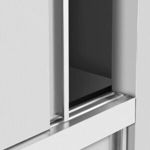 Szafa gastronomiczna magazynowa ze stali nierdzewnej drzwi suwane 120 kg 120 x 50 x 180 cm 9 Szafa gastronomiczna magazynowa ze stali nierdzewnej drzwi suwane 120 kg 120 x 50 x 180 cm - obrazek 4
