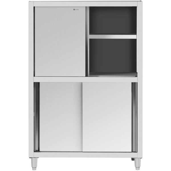 Szafa gastronomiczna magazynowa ze stali nierdzewnej drzwi suwane 120 kg 120 x 50 x 180 cm 4 10012595 4
