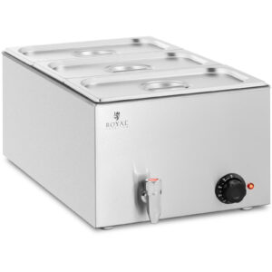 Bemar podgrzewacz elektryczny z kranem 3 x GN 1/3 600 W 7 Bemar podgrzewacz elektryczny z kranem 3 x GN 1/3 600 W - obrazek 2