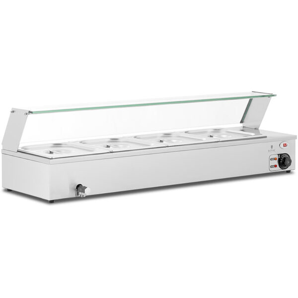 Bemar podgrzewacz do potraw bufet grzewczy z osłoną 4 x GN 1/2 2000 W 1 10012622 1