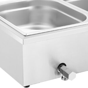 Bemar podgrzewacz do potraw bufet grzewczy z osłoną 4 x GN 1/2 2000 W - obrazek 4