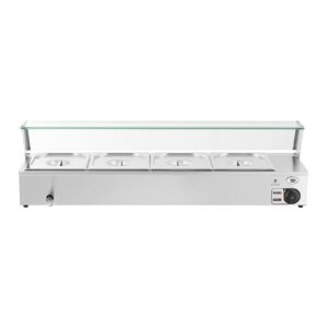 Bemar podgrzewacz do potraw bufet grzewczy z osłoną 4 x GN 1/2 2000 W - obrazek 6