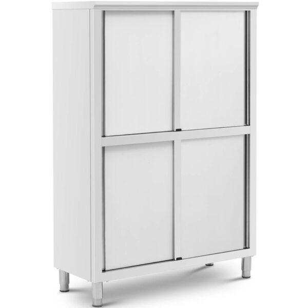 Szafa gastronomiczna magazynowa ze stali nierdzewnej drzwi suwane 200 kg 120 x 50 x 180 cm 1 10012698 1