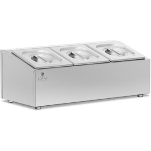 Ekspozytor stojak na pojemniki gastronomiczne 3 x GN 1/6 5.7 l + pojemniki z pokrywkami 8 Ekspozytor stojak na pojemniki gastronomiczne 3 x GN 1/6 5.7 l + pojemniki z pokrywkami - obrazek 2