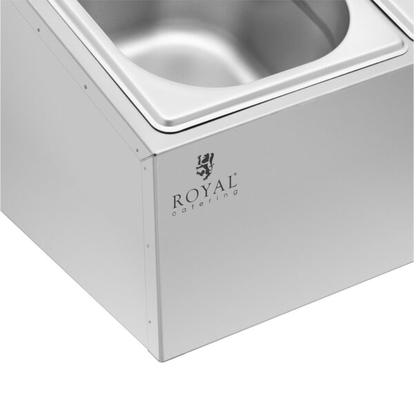 Ekspozytor stojak na pojemniki gastronomiczne 3 x GN 1/6 5.7 l + pojemniki z pokrywkami 2 10012750 2