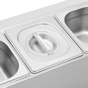 Ekspozytor stojak na pojemniki gastronomiczne 3 x GN 1/6 5.7 l + pojemniki z pokrywkami 11 Ekspozytor stojak na pojemniki gastronomiczne 3 x GN 1/6 5.7 l + pojemniki z pokrywkami - obrazek 5