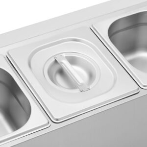 Ekspozytor stojak na pojemniki gastronomiczne 5 x GN 1/6 9.5 l + pojemniki z pokrywkami 11 Ekspozytor stojak na pojemniki gastronomiczne 5 x GN 1/6 9.5 l + pojemniki z pokrywkami - obrazek 5