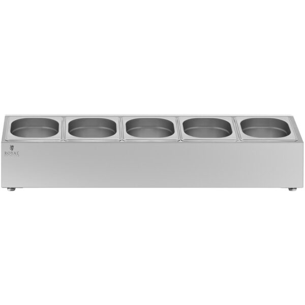 Ekspozytor stojak na pojemniki gastronomiczne 5 x GN 1/6 9.5 l + pojemniki z pokrywkami 5 10012752 5