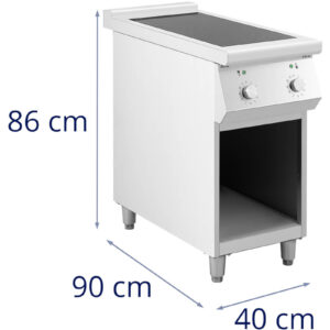 Kuchnia indukcyjna 2 palnikowa wolnostojąca na otwartej podstawie 400 V 8500 W 15 Kuchnia indukcyjna 2 palnikowa wolnostojąca na otwartej podstawie 400 V 8500 W - obrazek 8