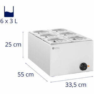 Bemar podgrzewacz elektryczny 6 x GN 1/6 640 W 13 Bemar podgrzewacz elektryczny 6 x GN 1/6 640 W - obrazek 7