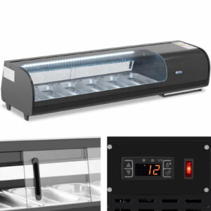 Witryna nadstawa chłodnicza do sushi z oświetleniem LED 6 x GN 1/3 4 Witryna nadstawa chłodnicza do sushi z oświetleniem LED 6 x GN 1/3 - obrazek 1
