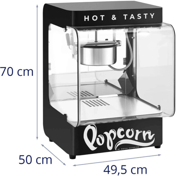 Maszyna urządzenie do prażenia popcornu 4-5 kg/h 1.2 l czarna 4 10012882 12