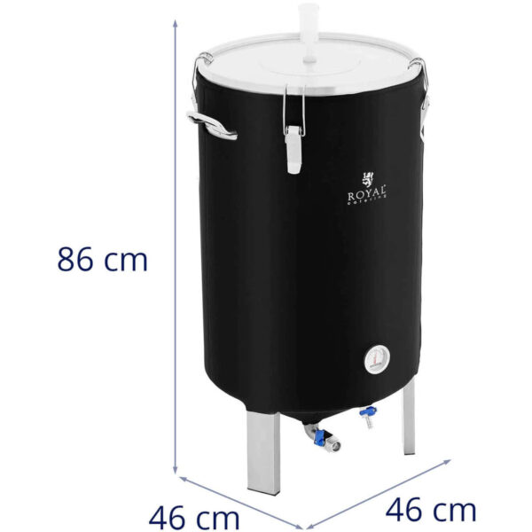 Pojemnik kocioł fermentacyjny fermentator do piwa wina z izolacją 0-40C 70 l 4 10012891 5