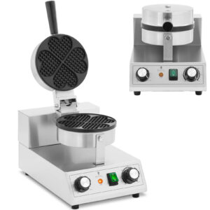 Gofrownica urządzenie do gofrów kształt serca śr. 180 mm 1000 W 8 Gofrownica urządzenie do gofrów kształt serca śr. 180 mm 1000 W - obrazek 1