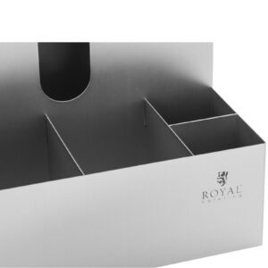 Stojak organizer na kubki wieczka mieszadełka cukier do kawy 8 Stojak organizer na kubki wieczka mieszadełka cukier do kawy - obrazek 3