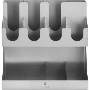 Stojak organizer na kubki wieczka mieszadełka cukier do kawy - 11 przegródek 7 Stojak organizer na kubki wieczka mieszadełka cukier do kawy - 11 przegródek - obrazek 2