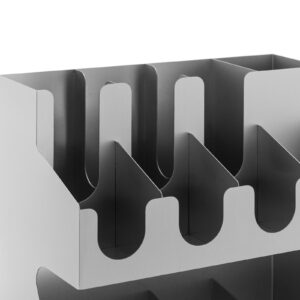 Stojak organizer na kubki wieczka mieszadełka cukier do kawy - 11 przegródek 8 Stojak organizer na kubki wieczka mieszadełka cukier do kawy - 11 przegródek - obrazek 3
