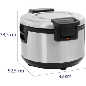 Podgrzewacz do ryżu elektryczny z nieprzywierającą powłoką 19 l 110 W 13 Podgrzewacz do ryżu elektryczny z nieprzywierającą powłoką 19 l 110 W - obrazek 7