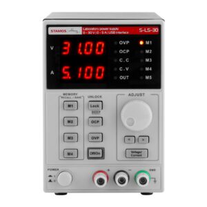 Zasilacz laboratoryjny z funkcją pamięci 0-30VDC 0-5A S-LS-30 7 Zasilacz laboratoryjny z funkcją pamięci 0-30VDC 0-5A S-LS-30 - obrazek 3