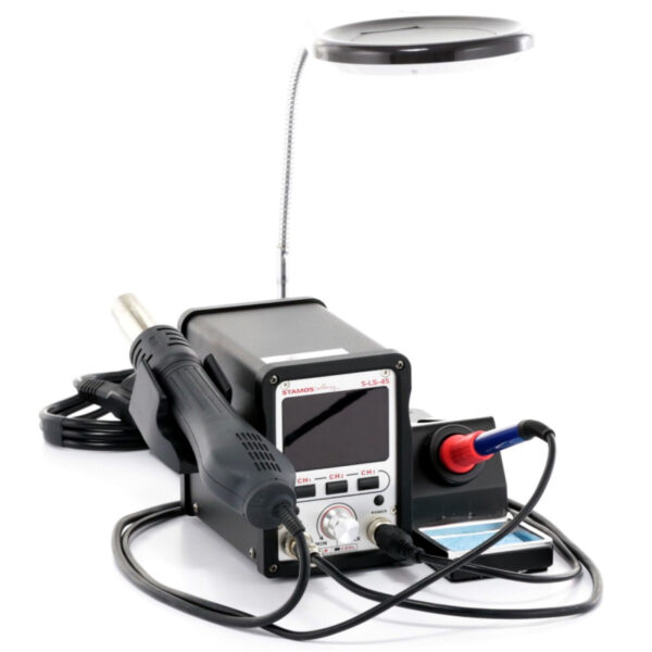 Stacja lutownicza kolbowa HOT AIR 70W LCD S-LS-45 S - ZESTAW 21el. 6 10021073 6